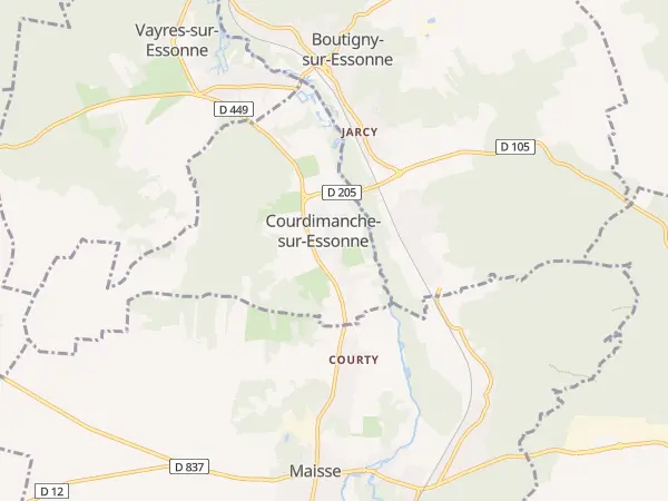 Plan de Courdimanche-sur-Essonne