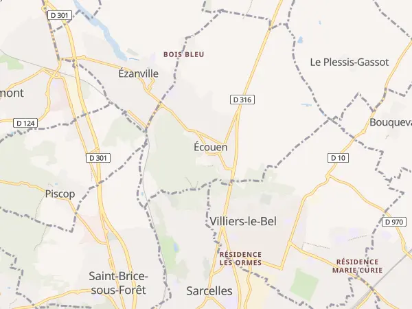 Plan de Écouen