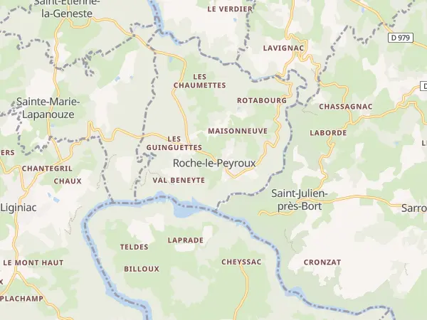 Plan de Roche-le-Peyroux