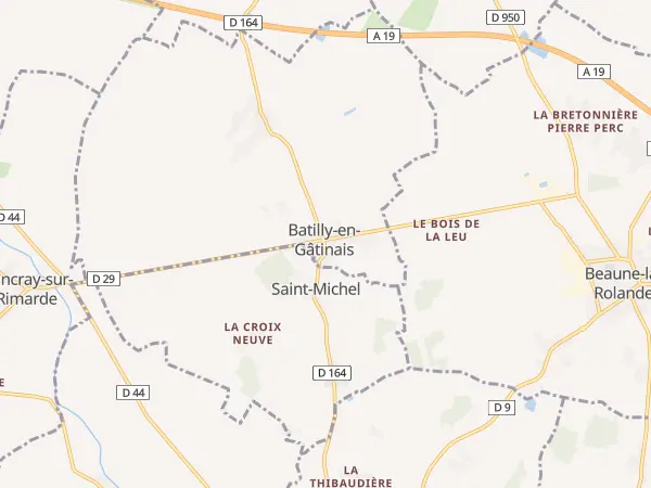 Plan de Batilly-en-Gâtinais