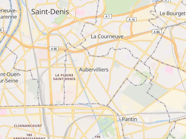 Plan de Aubervilliers