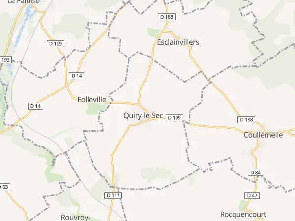 Plan de Quiry-le-Sec