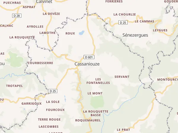 Plan de Cassaniouze