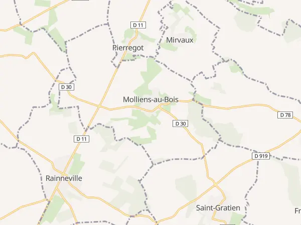 Plan de Molliens-au-Bois