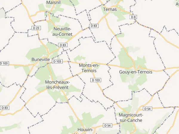 Plan de Monts-en-Ternois