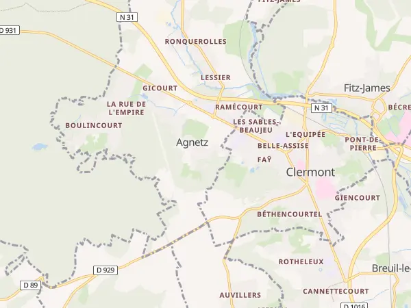 Plan de Agnetz