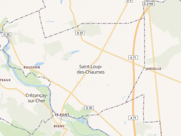 Plan de Saint-Loup-des-Chaumes