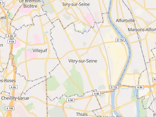 Plan de Vitry-sur-Seine