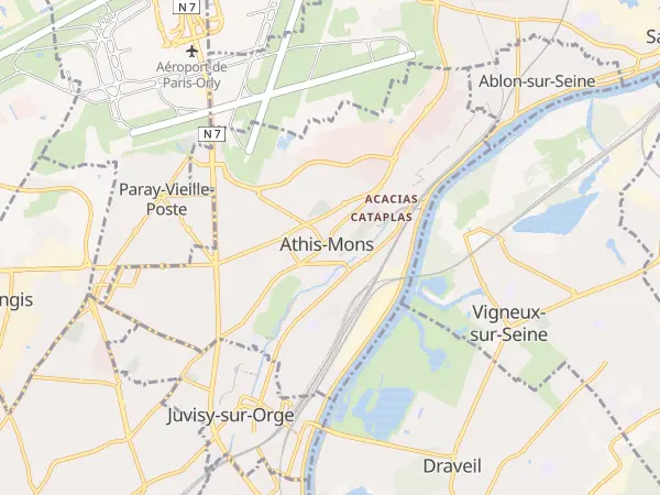 Plan de Athis-Mons