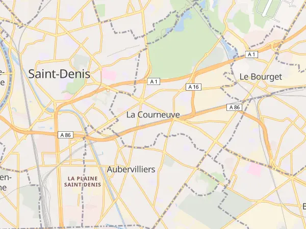 Plan de La Courneuve