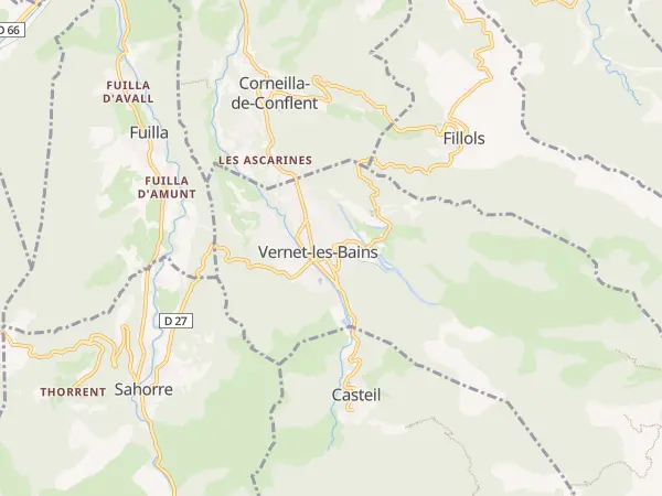 Plan de Vernet-les-Bains