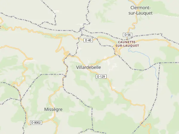 Plan de Villardebelle