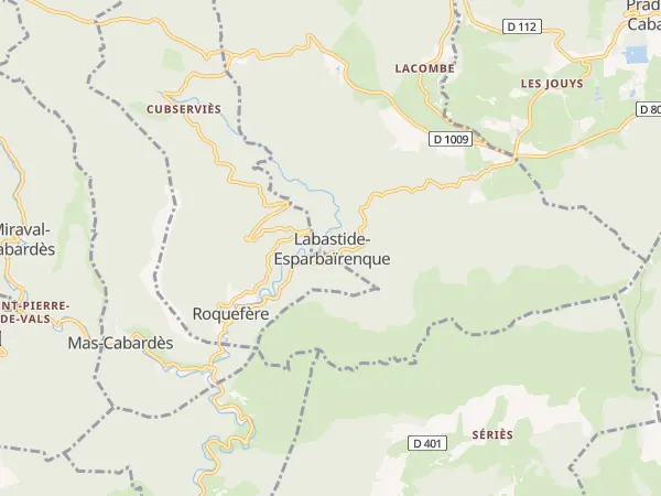 Plan de Labastide-Esparbairenque