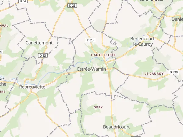 Plan de Estrée-Wamin