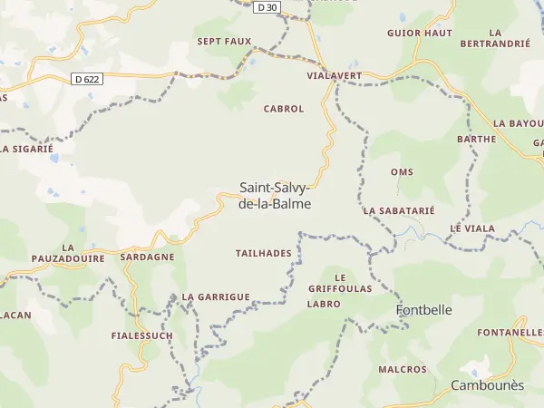 Plan de Saint-Salvy-de-la-Balme