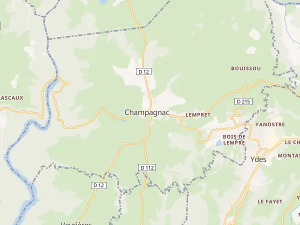 Plan de Champagnac
