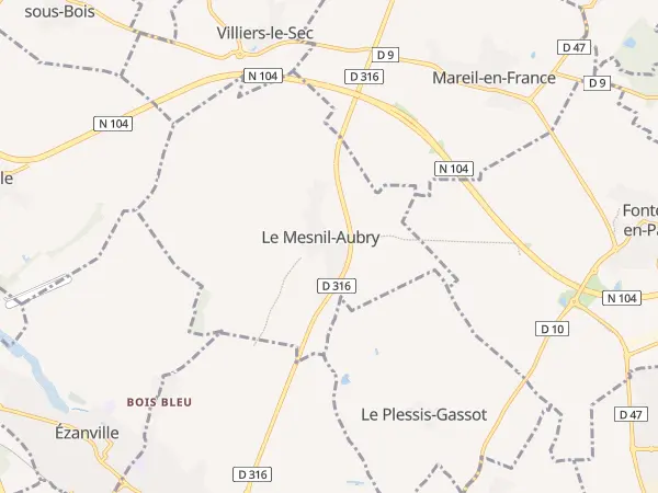 Plan du Mesnil-Aubry