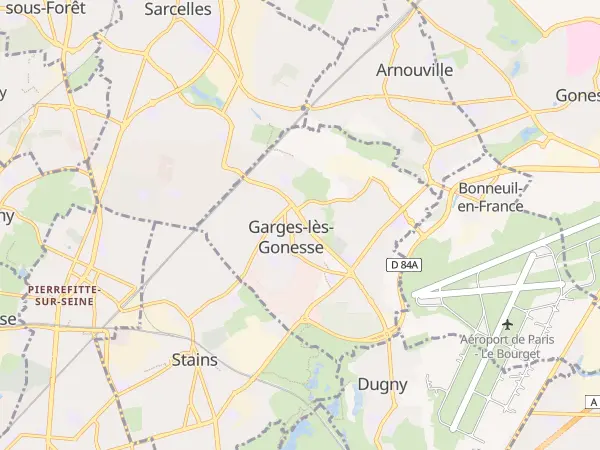 Plan de Garges-lès-Gonesse