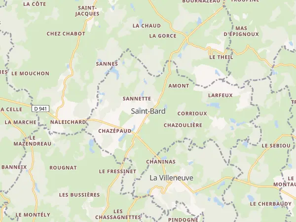 Plan de Saint-Bard