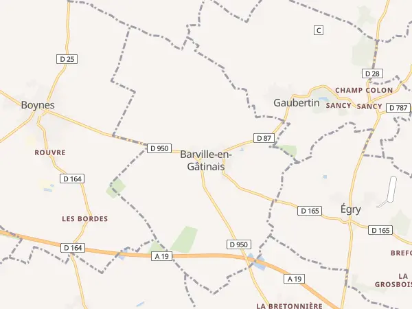 Plan de Barville-en-Gâtinais