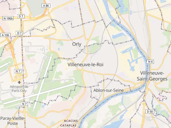 Plan de Villeneuve-le-Roi