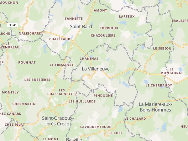 Plan de La Villeneuve