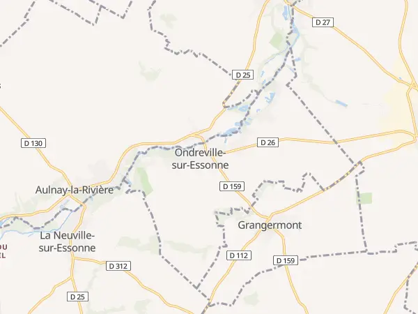 Plan de Ondreville-sur-Essonne