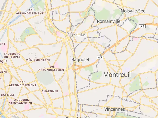 Plan de Bagnolet