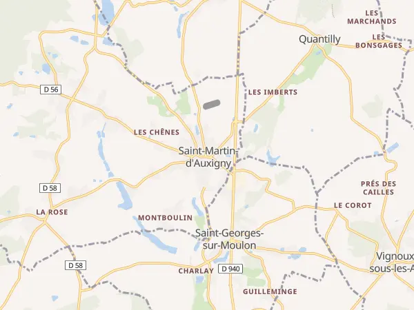 Plan de Saint-Martin-d’Auxigny