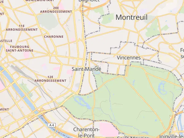 Plan de Saint-Mandé