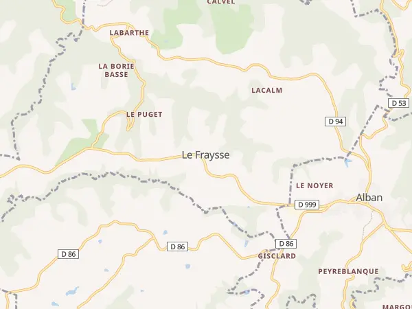 Plan du Fraysse