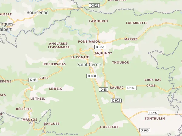 Plan de Saint-Cernin