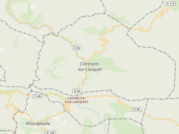 Plan de Clermont-sur-Lauquet