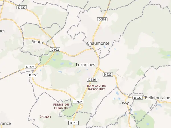 Plan de Luzarches
