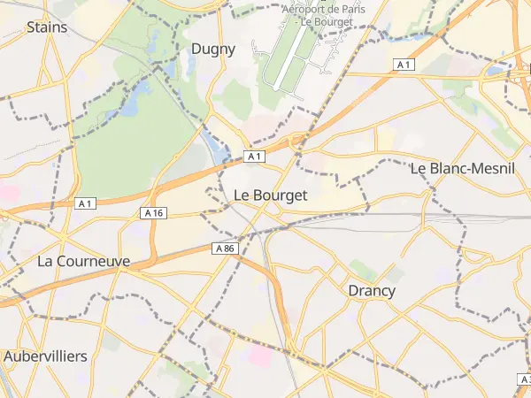 Plan du Bourget