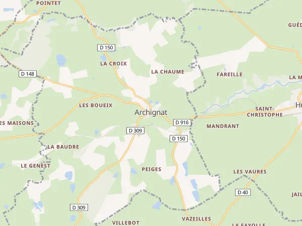 Plan de Archignat