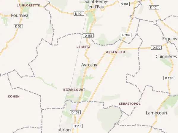 Plan de Avrechy