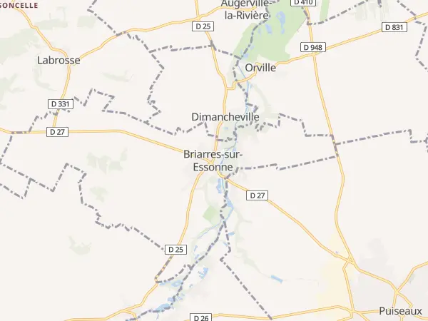 Plan de Briarres-sur-Essonne