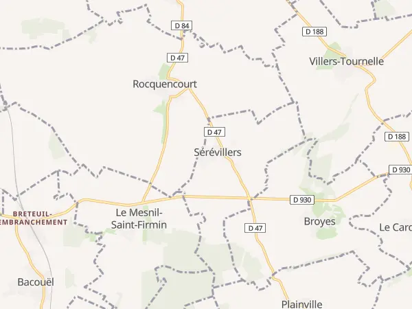 Plan de Sérévillers