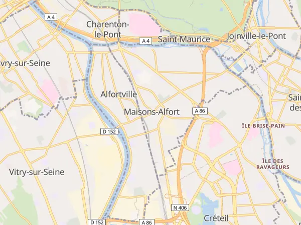 Plan de Maisons-Alfort