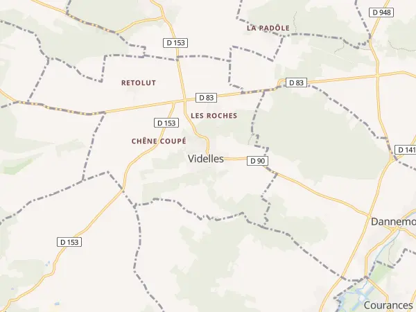 Plan de Videlles