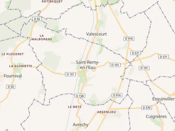 Plan de Saint-Remy-en-l’Eau