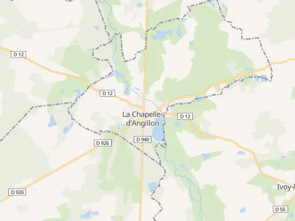 Plan de La Chapelle-d’Angillon