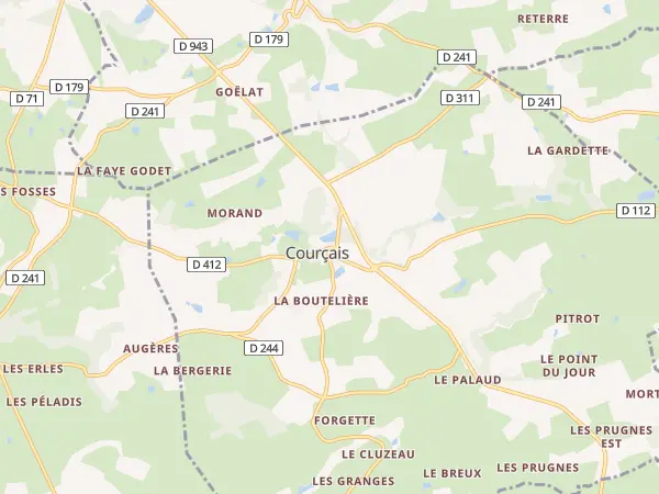 Plan de Courçais