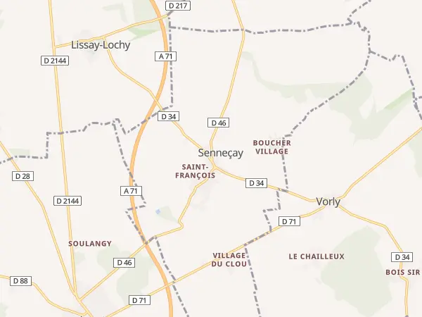 Plan de Senneçay
