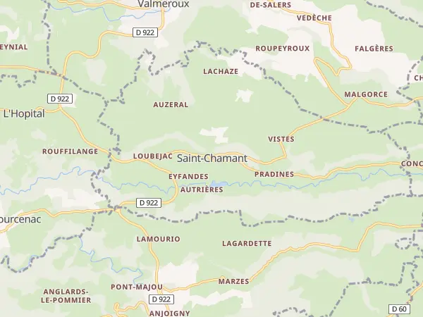 Plan de Saint-Chamant