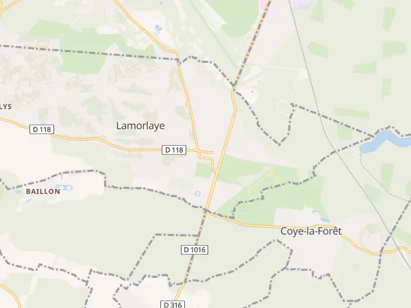 Plan de Lamorlaye