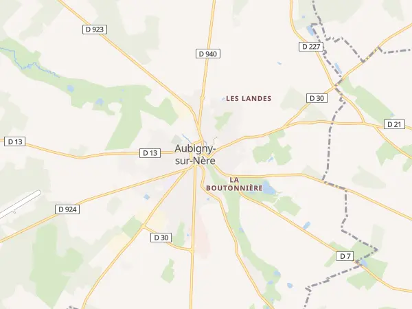 Plan de Aubigny-sur-Nère