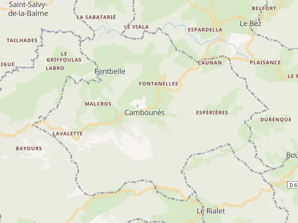Plan de Cambounès