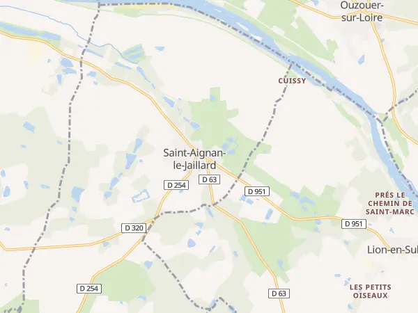 Plan de Saint-Aignan-le-Jaillard